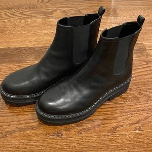 Black Marc Fischer booties. Excellent condition